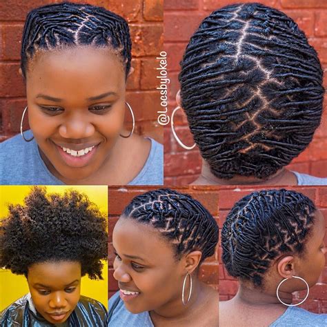 Starter locs styles female - Starter locs last three to six months. The second stage is the sprouting or budding phase. Your follicles intertwine at the tops of your coils, and your locs become thicker and more prominent. You must clean your hair regularly during this phase and retwist your locs. The sprouting stage lasts roughly six months.